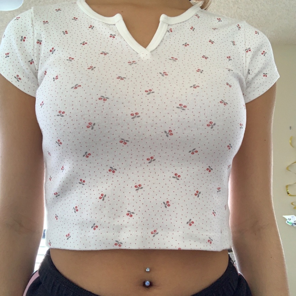SOLD Brandy Melville Cherry Top